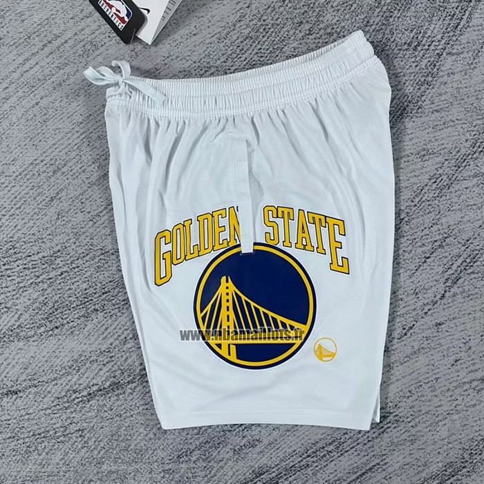 Short Golden State Warriors Big Logo Just Don Blanc